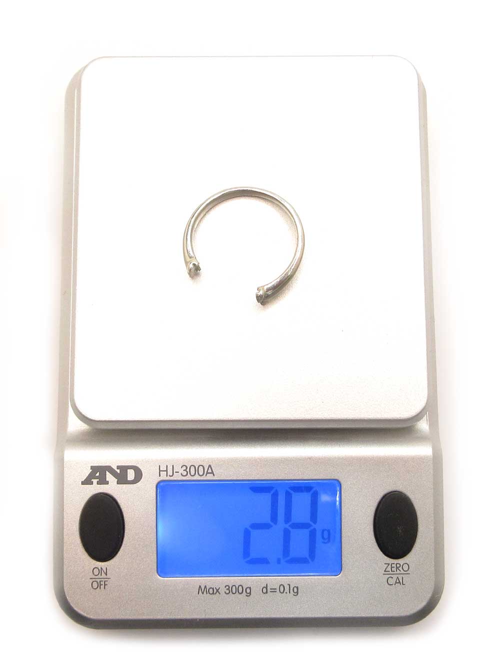 指輪切断後、下取り品の画像_プラチナ